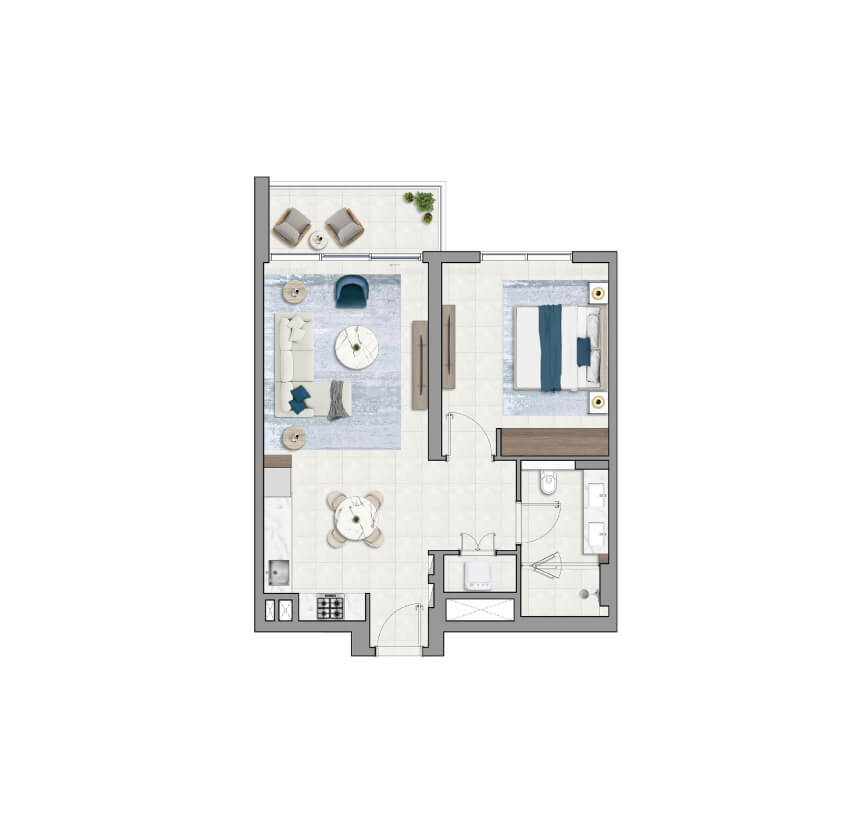 1 Bedroom Apartments