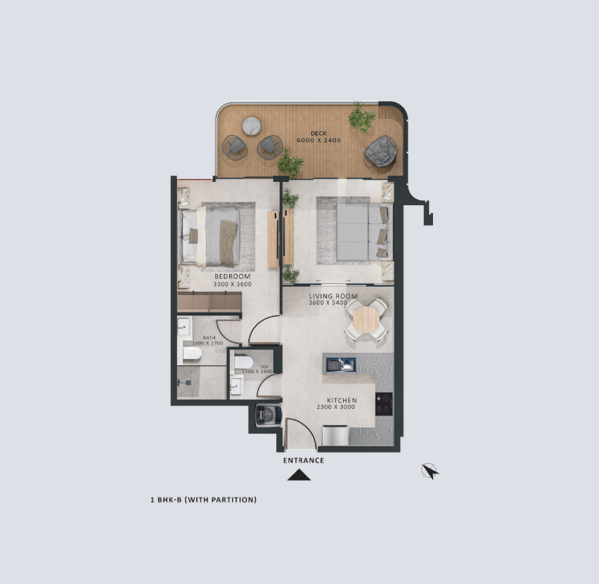 1 Bedroom Apartment	
