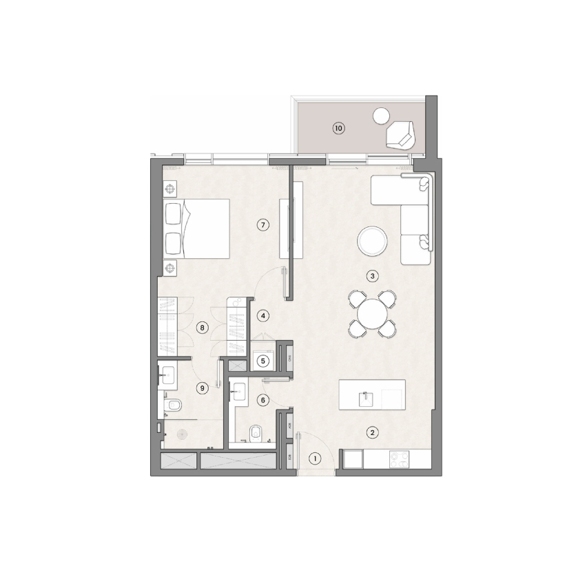 1 Bedroom Apartments