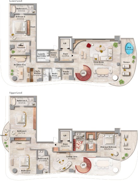 4 Bedroom Duplex
