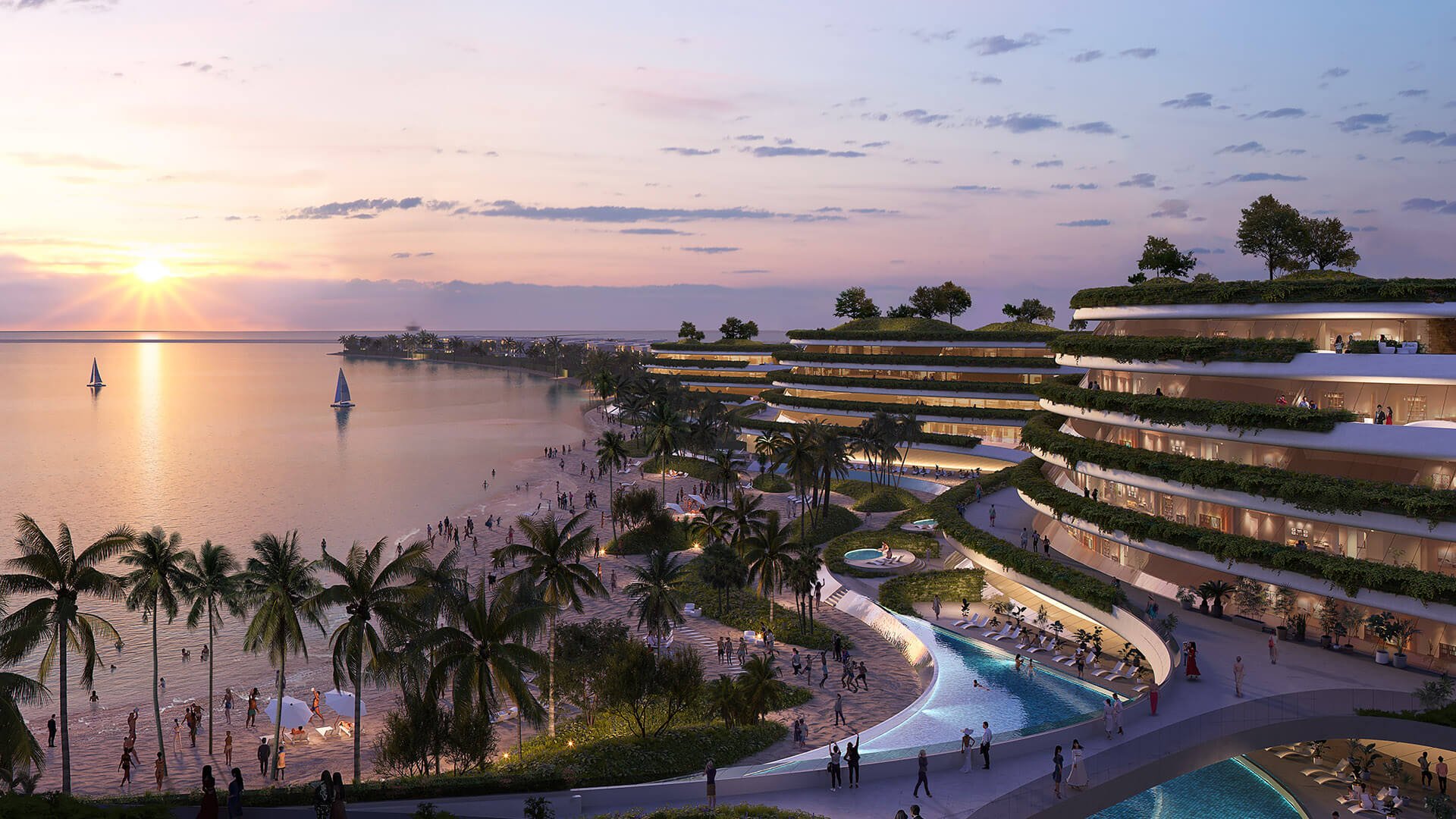 6-Bedroom Villas at Palm Jebel Ali Villas — High-Floor Skyline View — view 2