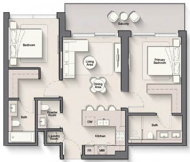 2 Bedroom Apartment