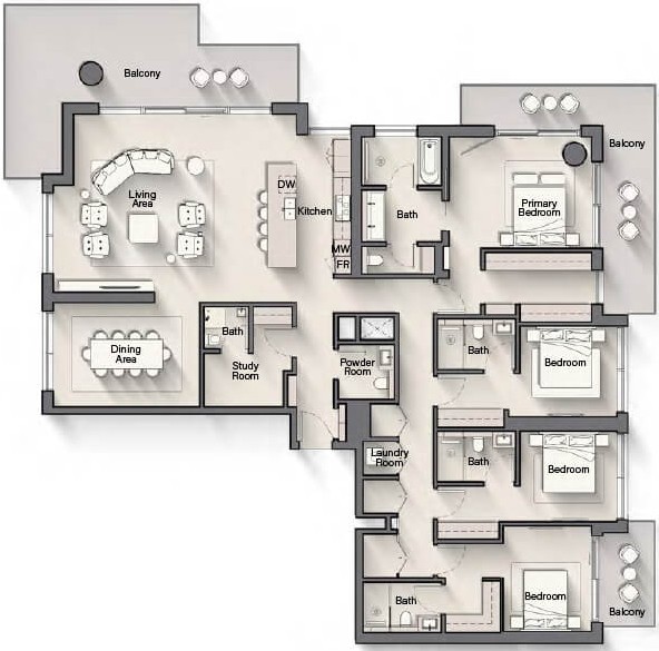 4 Bedroom Penthouse