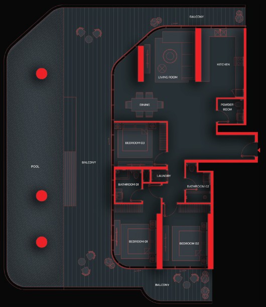 3 Bedroom Penthouse